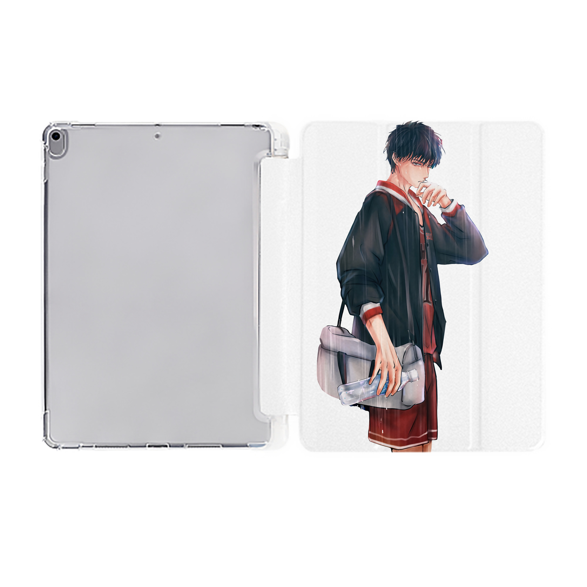 （画像用） SLAM DUNK／スラムダンク IPad ケース ペン収納付き 三つ折りスタンド PUレザー×シリコン 対応機種9.5/10.5/10.9インチ